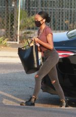 SKAI JACKSON Heading to DWTS Practice in Los Angeles 10/09/2020
