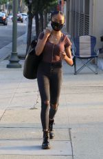 SKAI JACKSON Heading to DWTS Practice in Los Angeles 10/09/2020