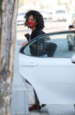 SKAI JACKSON Heading to SWTS Reheersal in Los Angeles 10/01/2020