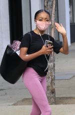 SKAI JACKSON Leaves Dance Practice in Los Angeles 10/10/2020