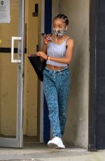 SKAI JACKSON Leaves DWTS Practice in Los Angeles 10/15/2020