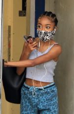 SKAI JACKSON Leaves DWTS Practice in Los Angeles 10/15/2020