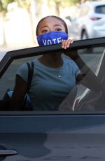 SKAI JACKSON Leaves DWTS Rehersal in Los Angeles 10/06/2020