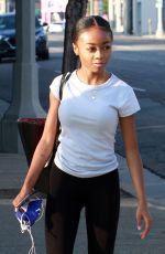 SKAI JACKSON Leaves DWTS Rehersal in Los Angeles 10/06/2020