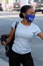 SKAI JACKSON Leaves DWTS Rehersal in Los Angeles 10/06/2020
