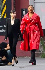 SOFIA CARSON and MEGAN THEE STALLION on the Set of Revlon Commercial in New York 10/01/2020