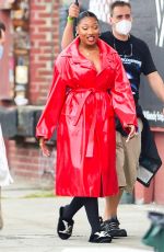 SOFIA CARSON and MEGAN THEE STALLION on the Set of Revlon Commercial in New York 10/01/2020