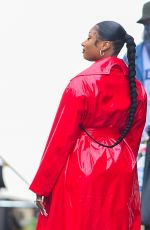 SOFIA CARSON and MEGAN THEE STALLION on the Set of Revlon Commercial in New York 10/01/2020