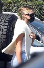 SOFIA RICHIE in Denim Shorts Out for Lunch in Malibu 10/11/2020