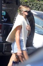 SOFIA RICHIE in Denim Shorts Out for Lunch in Malibu 10/11/2020