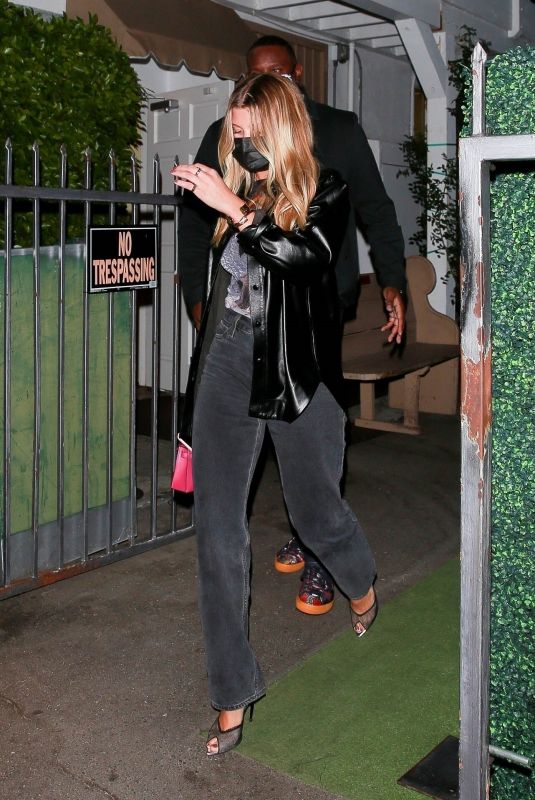 SOFIA RICHIE Out for Dinner with Friends in Santa Monica 10/09/2020
