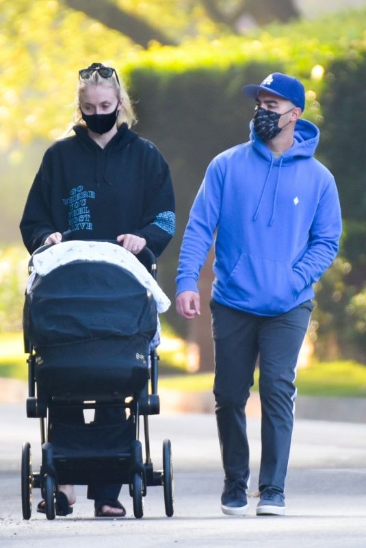 SOPHIE TURNER and Joe Jonas Out and About in Los Angeles 10/21/2020