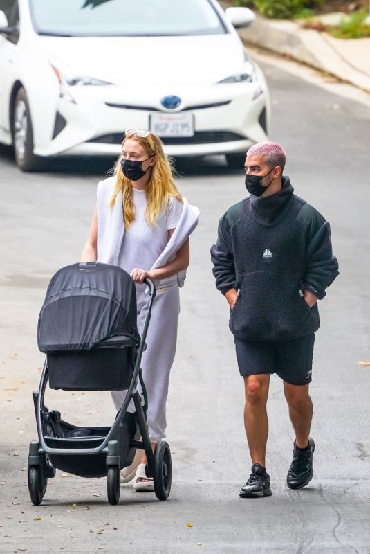 SOPHIE TURNER and Joe Jonas Out in Los Angeles 10/09/2020