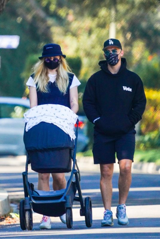 SOPHIE TURNER and Joe Jonas Out in Los Angeles 10/18/2020