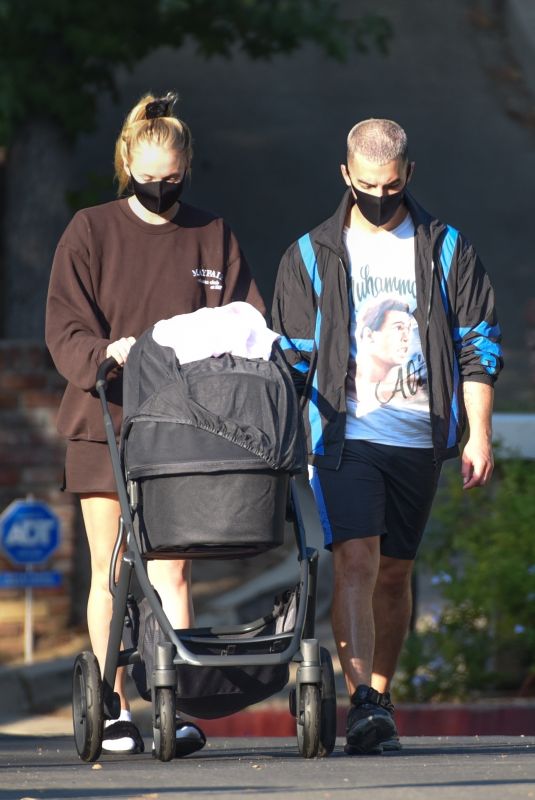 SOPHIE TURNER and Joe Jonas Out in Los Angeles 10/20/2020