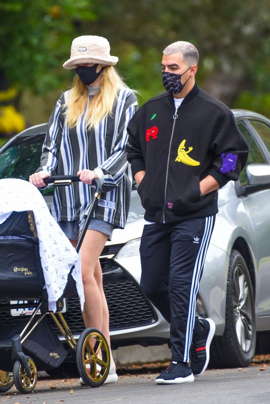 SOPHIE TURNER and Joe Jonas Out in Los Angeles 10/22/2020