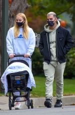 SOPHIE TURNER and Joe Jonas Out in Los Angeles 10/25/2020