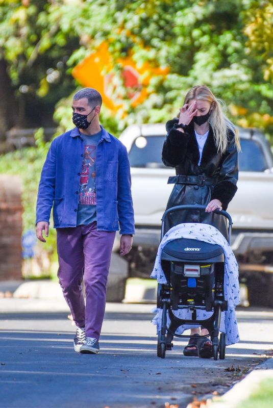 SOPHIE TURNER and Joe Jonas Out in Los Angeles 10/26/2020