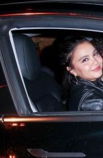 STELLA HUDGENS Arrives at Haunt 