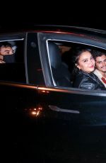 STELLA HUDGENS Arrives at Haunt 