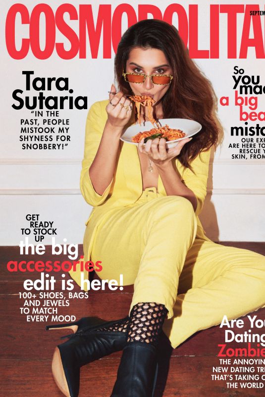 TARA SUTARIA in Cosmopolitan Magazine, India September 2020