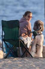 TERI HATCHER Out on the Beach in Malibu 10/11/2020