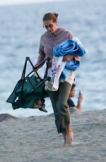 TERI HATCHER Out on the Beach in Malibu 10/11/2020