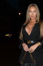 TYNE-LEXY CLARSON Out for Dinner at Sexy Fish in London 10/24/2020