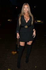 TYNE-LEXY CLARSON Out for Dinner at Sexy Fish in London 10/24/2020