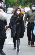 VANESSA HUDGENS on the Set of Tick, Tick... Boom! in New York 10/21/2020