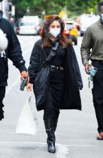 VANESSA HUDGENS on the Set of Tick, Tick... Boom! in New York 10/21/2020