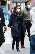 VANESSA HUDGENS on the Set of Tick, Tick... Boom! in New York 10/21/2020