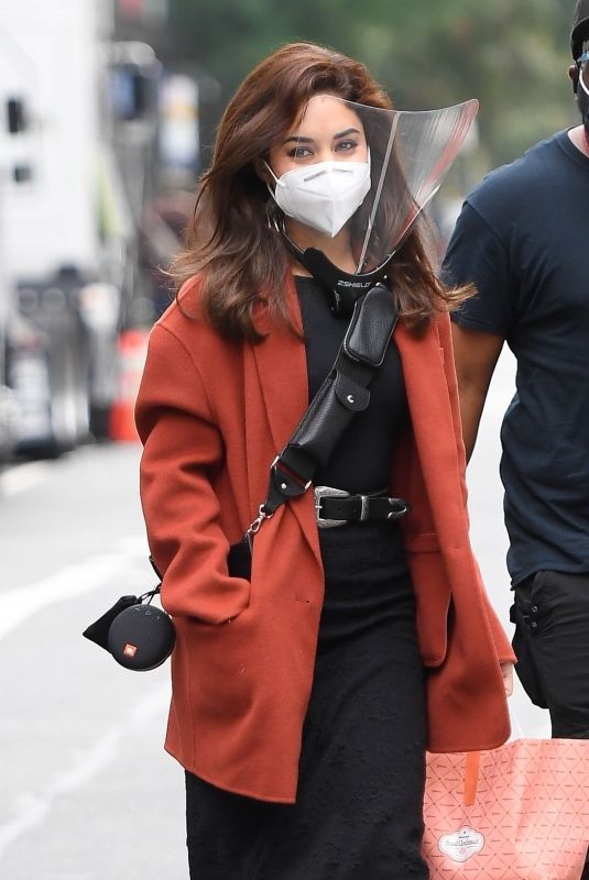 VANESSA HUDGENS on the Set of Tick, Tick... Boom! in New York 10/22/2020