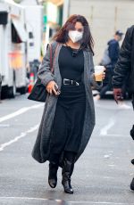 VANESSA HUDGENS on the Set of Tick, Tick... Boom! in New York 10/23/2020