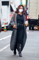 VANESSA HUDGENS on the Set of Tick, Tick... Boom! in New York 10/23/2020