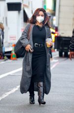 VANESSA HUDGENS on the Set of Tick, Tick... Boom! in New York 10/23/2020