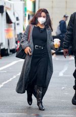 VANESSA HUDGENS on the Set of Tick, Tick... Boom! in New York 10/23/2020