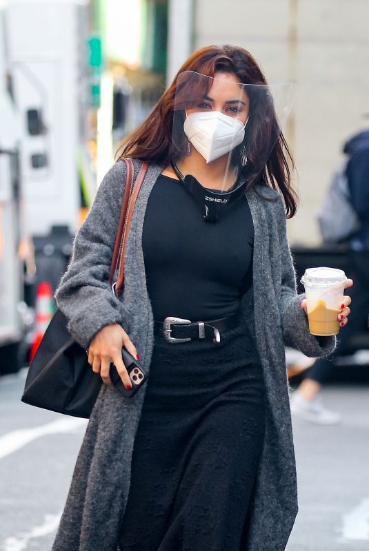 VANESSA HUDGENS on the Set of Tick, Tick... Boom! in New York 10/23/2020