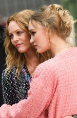 VANESSA PARADIS and LILY-ROSE DEPP at Chanel Photocall at Paris Fashion Week 10/06/2020