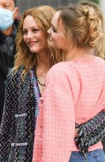VANESSA PARADIS and LILY-ROSE DEPP at Chanel Photocall at Paris Fashion Week 10/06/2020