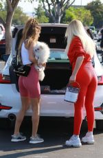 VIOLET BENSON and FRANCESCA FARAGO Out Shopping in Los Angeles 10/17/2020