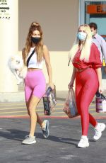 VIOLET BENSON and FRANCESCA FARAGO Out Shopping in Los Angeles 10/17/2020