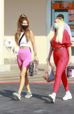 VIOLET BENSON and FRANCESCA FARAGO Out Shopping in Los Angeles 10/17/2020