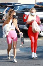 VIOLET BENSON and FRANCESCA FARAGO Out Shopping in Los Angeles 10/17/2020