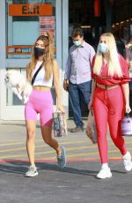 VIOLET BENSON and FRANCESCA FARAGO Out Shopping in Los Angeles 10/17/2020