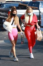 VIOLET BENSON and FRANCESCA FARAGO Out Shopping in Los Angeles 10/17/2020