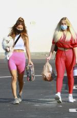 VIOLET BENSON and FRANCESCA FARAGO Out Shopping in Los Angeles 10/17/2020
