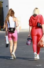 VIOLET BENSON and FRANCESCA FARAGO Out Shopping in Los Angeles 10/17/2020