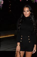 YAZMIN OUKHELLOU at Amaya Restaurant in Knightsbridge 10/14/2020