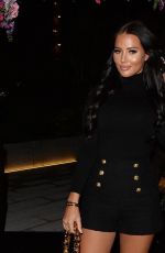 YAZMIN OUKHELLOU at Amaya Restaurant in Knightsbridge 10/14/2020